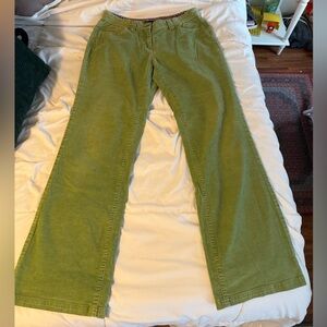 Y2k vintage boden green corduory straight leg jeans
